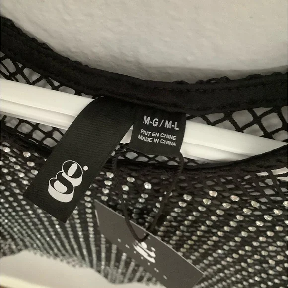 Garage Rhinestone Cropped Tank Top - Picture 4 of 9